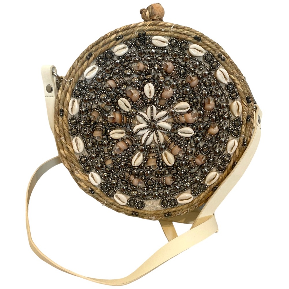 Zara Circle Embellished Crossbody Bag